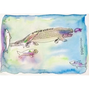 Tassaduq Sohail, 5 x 7 Inch, Watercolor on Paper, Abstract Painting, AC-TS-042 Tassaduq Sohail, 5 x 7 Inch, Watercolor on Paper, Abstract Painting, AC-TS-042